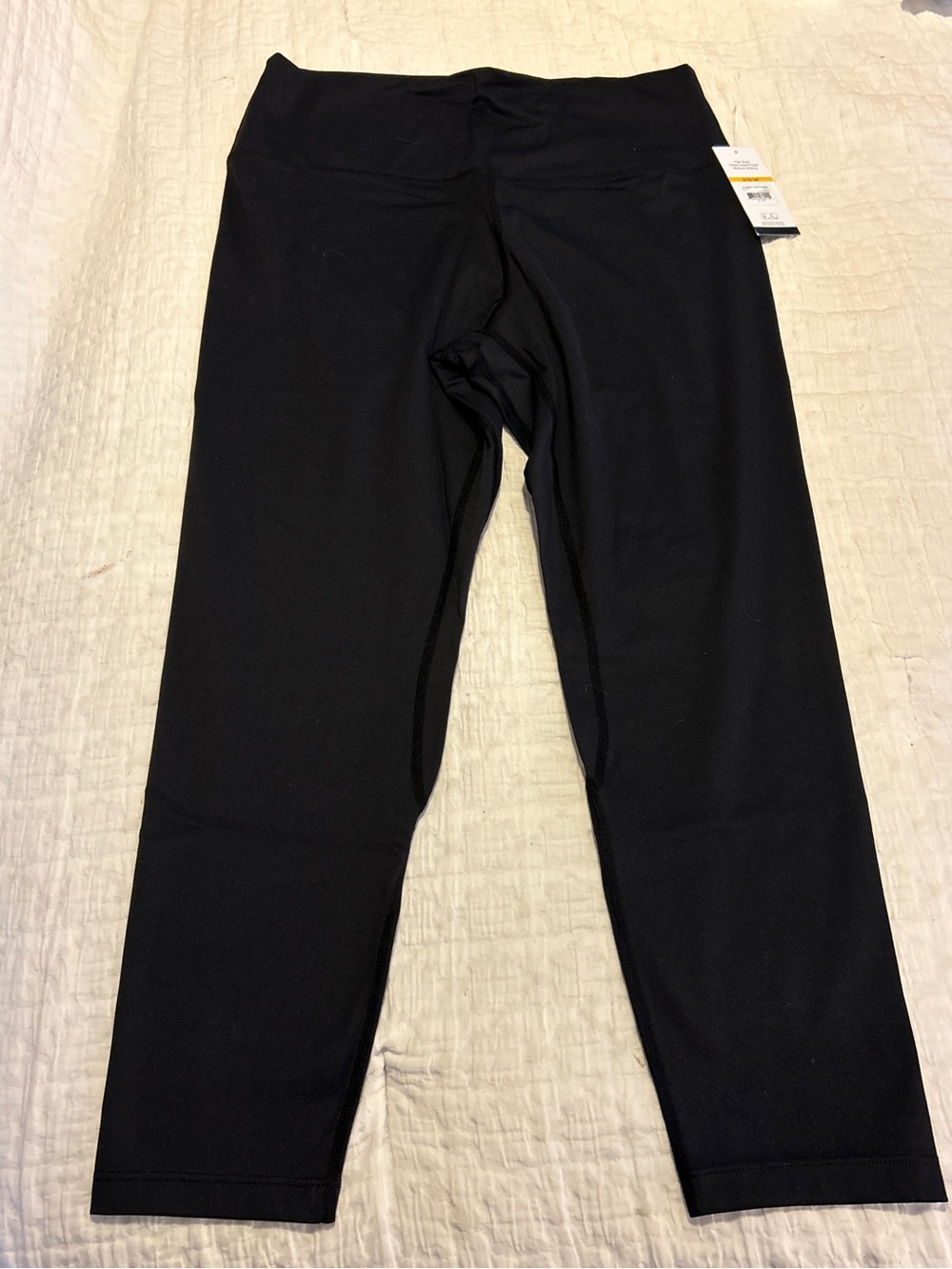 NWT Sofia Active by Sofia Vergara Black High Waist Leggings L 12/14